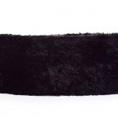LAGOON VELVET Čalúnený pelech z jemného materiálu 80 cm čierny