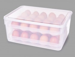 Uzatvárateľný box na vajíčka, na 40 ks