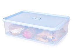 Dóza na potraviny FRESH-ON BOX s priedušnou mriežkou a silikónovým tesnením, 4200 ml 