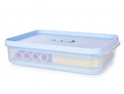 Dóza na potraviny FRESH-ON BOX s priedušnou mriežkou a silikónovým tesnením, 800 ml 