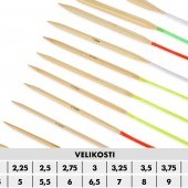 GoEco® Sada kruhových bambusových ihlíc 18 ks