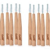 SADA 1+1 | GoEco® BAMBOO | Mezizubní kartáčky 1 mm | 12 ks | Z bambusu | Ekologická ústní hygiena 