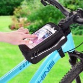Cyklo vrecko/taška na rám bicykla s puzdrom na telefón