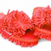 UPRATOVACIE papuče veľkosť 33-37 červené