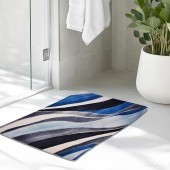 SPA | ULTRASAVÁ křemelinová předložka | rychleschnoucí & protiskluzová | 80 × 50 cm | waves 