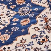 SPA | ULTRASAVÁ křemelinová předložka | rychleschnoucí & protiskluzová | 80 × 50 cm | blue ornament 