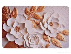 SPA | ULTRASAVÁ křemelinová předložka | rychleschnoucí & protiskluzová | 80 × 50 cm | flowers 