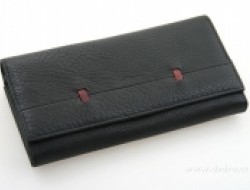 Dámska peňaženka - čierna pravá koža