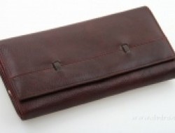 Dámska peňaženka - hnedá pravá koža