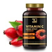 VITAMIN C 500 mg se šípkem | postupné uvolňování + 25 mg šípkového extraktu | pro imunitu, snížení únavy a zdravou pokožku | 100 kapslí 