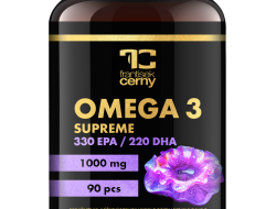 90 kapslí OMEGA 3 SUPREME, 1000 mg, 330 mg EPA, 220 mg DHA, Vitamin E 