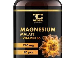MAGNESIUM MALÁT 740 mg & VITAMIN B6 | energie & proti únavě | 90 kapslí 