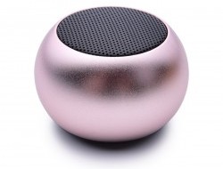 MINI SPEAKER bezdrôtový reproduktor ružová metalíza