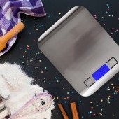 Presná LCD digitálna kuchynská váha, do 5 kg, odchýlka 1 gram