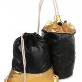 METALIC batoh na chrbát čierno - zlatý