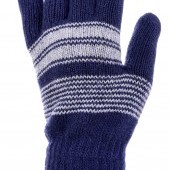 PLETENÉ rukavice tmavo - modré