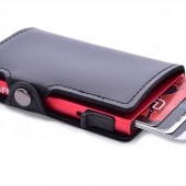 FC SAFE peňaženka na ochranu platobných kariet čierno - červená