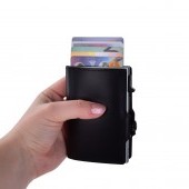FC SAFE peňaženka na ochranu platobných kariet čierno - sivá