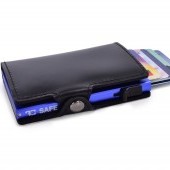 FC SAFE peňaženka na ochranu platobných kariet čierno - modrá