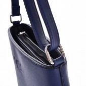 INFINITY Crossbody kabelka z ekokože modro čierna
