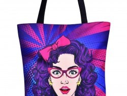 ELEGANT COMICS GIRL textilná taška