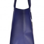 FC SHOPPER BAG elegantná taška s pruhmi modrá