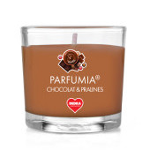 55 ml votivní sójová eko-svíce, čokoláda a pralinky, CHOCOLAT & PRALINES, PARFUMIA® 