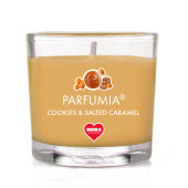 55 ml votivní sójová eko-svíce, sušenky a slaný karamel COOKIES & SALTED CARAMEL, PARFUMIA® 