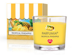 Votivní sójová vonná EKO svíce PARFUMIA®,  tropický ananas TROPICAL PINEAPPLE 