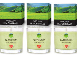 VOTIVNÍ SADA 3ks sójových vonných eko-svíček PARFUMIA®, LEMONGRASS 