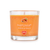 55 ml votivní sójová eko-svíce, PAPAYA & PEACH, PARFUMIA® 