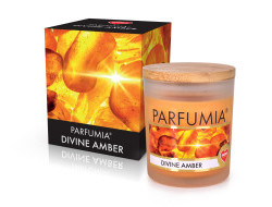 250 ml sójová vonná EKO svíce, DIVINE AMBER, PARFUMIA® 