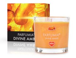 55 ml votivní sójová eko-svíce, DIVINE AMBER, PARFUMIA® 