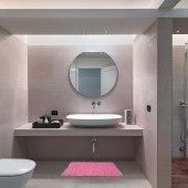 Kúpeľňová predložka 3D CORAL SASANKA, ružová