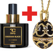 Sada OBSIDIAN BLACK EDP parfémová voda + náhrdelník ZDARMA 