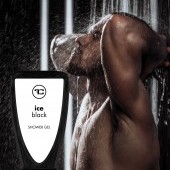 Penivý sprchový gél ICE BLACK s broskyňovým olejom