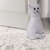 DVEROVÁ textilná zarážka v tvare mačky