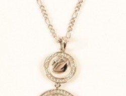 Luxusné náhrdelníky z ušľachtilej ocele zdobené brúseným krištáľom - 47 cm