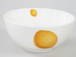 Miska z porcelánu s dekorom citrónu