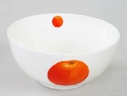 Miska z porcelánu s dekorom pomaranča