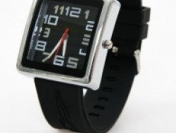 Náramkové hodinky QUARTZ čierne so silikónovým pásikom