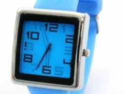 Náramkové hodinky QUARTZ modré so silikónovým pásikom