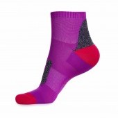 ŠPORTOVÉ ponožky fialovo - červené