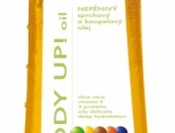 Nepenivý sprchový ošetrujúce olej - Body Up! oil + Puf - sensitive