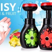 Penové mydlo na ruky aj telo s veselým  napeňovačom - ovocná vôňa DAISY FRUIT