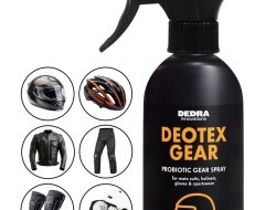 Probiotický sprej na sportovní & motorkářskou výstroj proti zápachu | DEOTEX® GEAR | neutralizuje pachy, chrání & osvěžuje | 250 ml 
