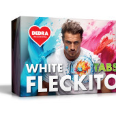 Tablety na skvrny na bílém prádle WHITE FLECKITO TABS 