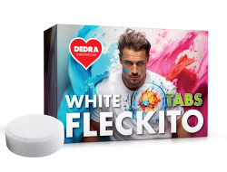 Tablety na skvrny na bílém prádle WHITE FLECKITO TABS 