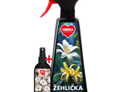 Sada 1+1 ECO žehlička ve spreji® JASMINE & VANILLA na vyrovnání skladů a záhybů na oblečení  