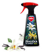 Sada 1+1 ECO žehlička ve spreji® JASMINE & VANILLA na vyrovnání skladů a záhybů na oblečení  